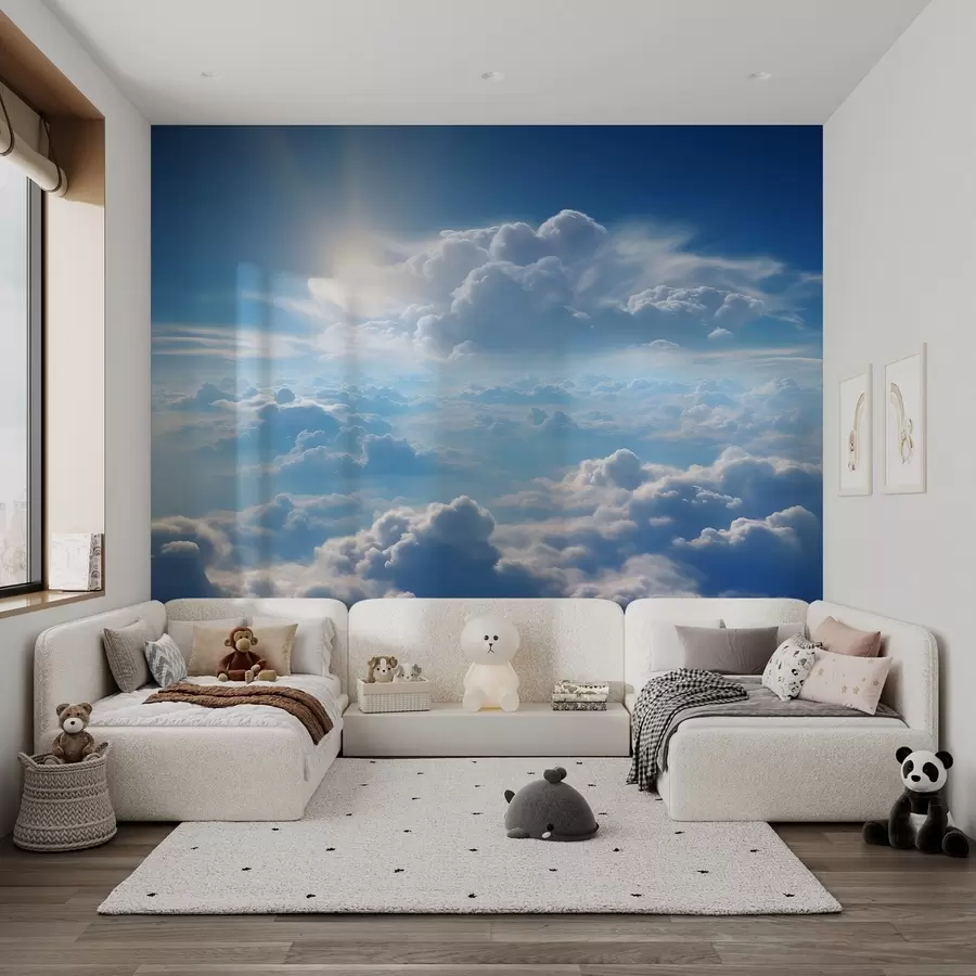 murales de pared Cielos serenos con nubes esponjosas por encima u76148
