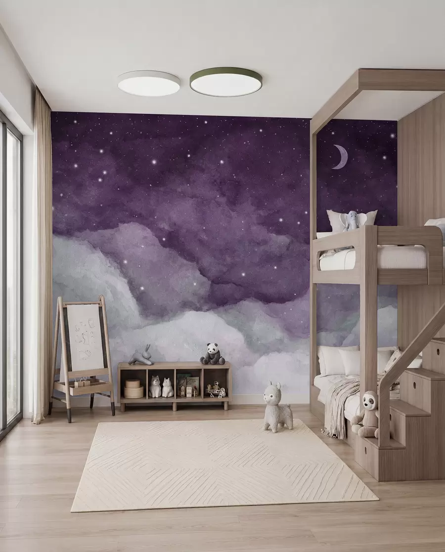 murales de pared Susurros de la noche en tonos suaves u96076v3