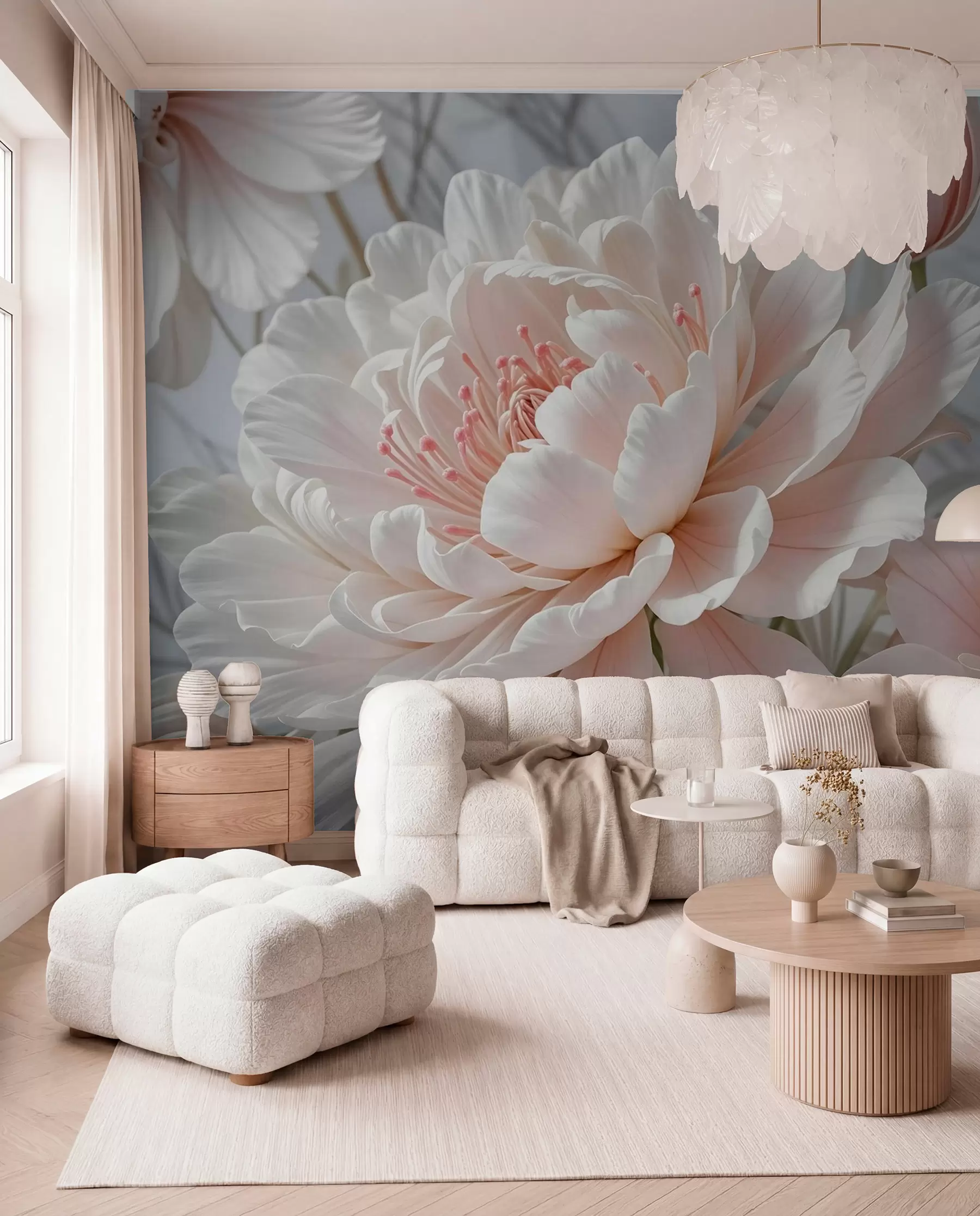 murales de pared Peonías en rosa w08427