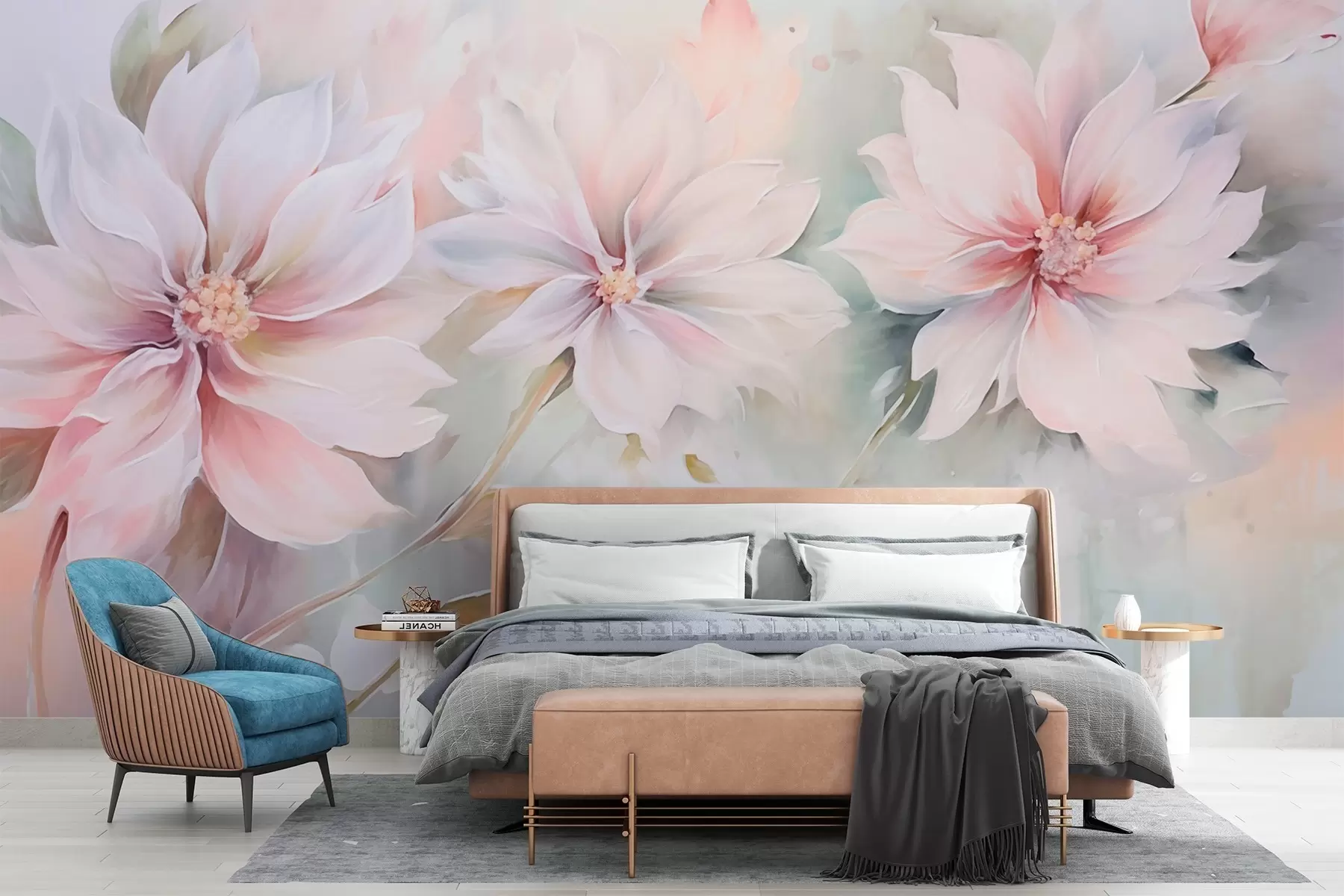 murales de pared Las tres flores w02265