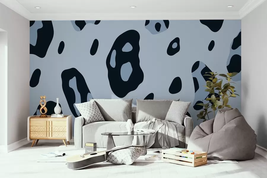 murales de pared Abstracción de manchas de leopardo w02308v1
