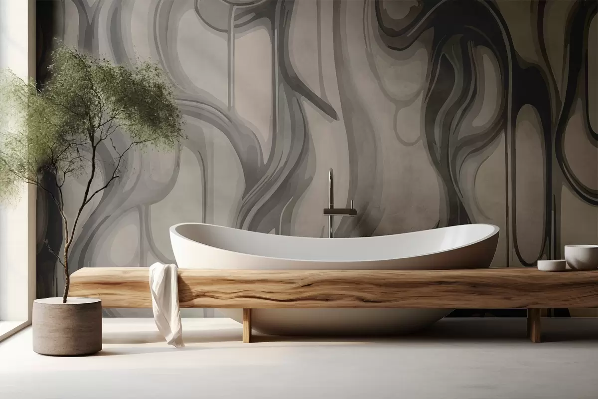 Murales de pared Líneas abstractas w02421 murales de pared Líneas abstractas w02421