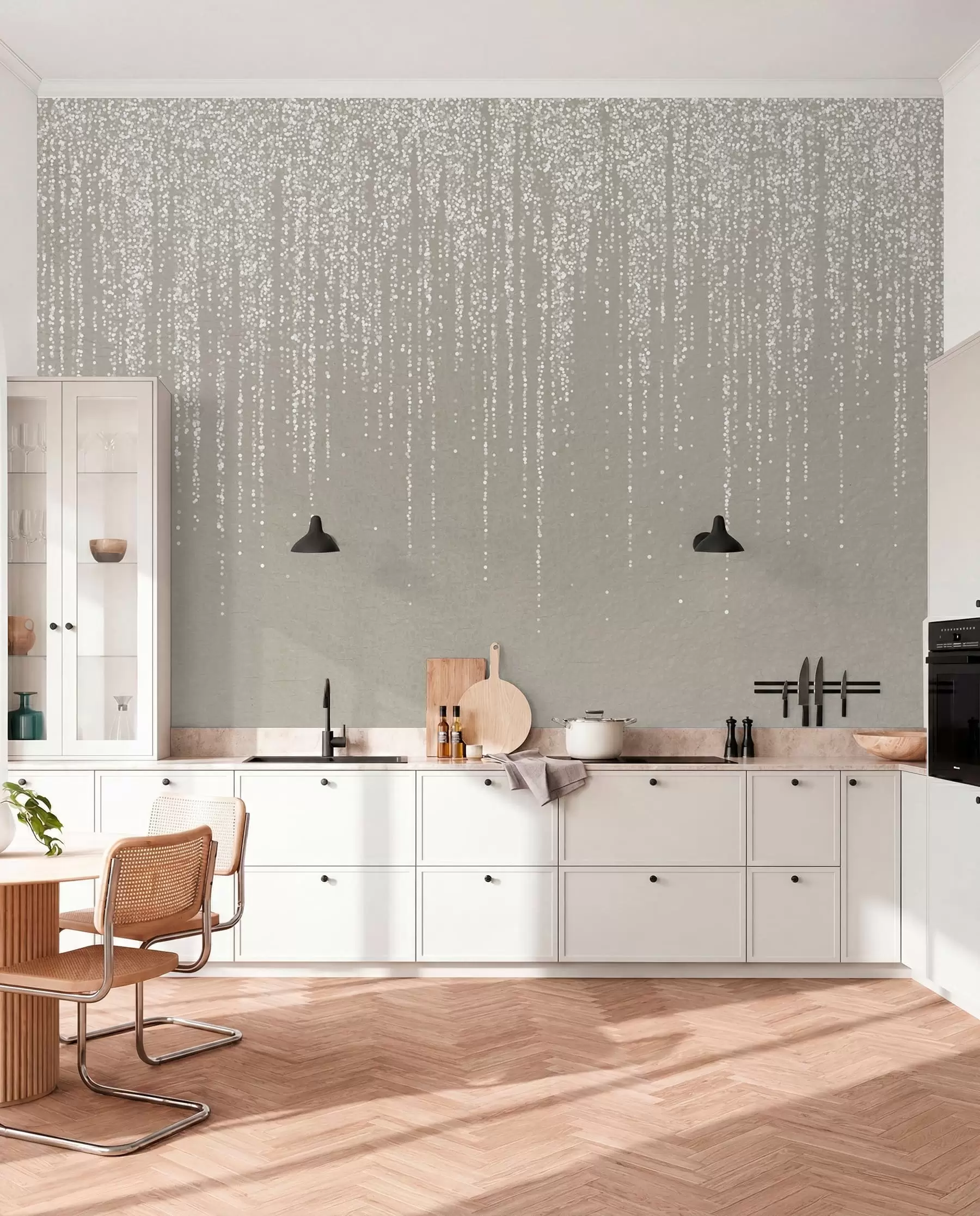 murales de pared Lluvia de cuentas w08470