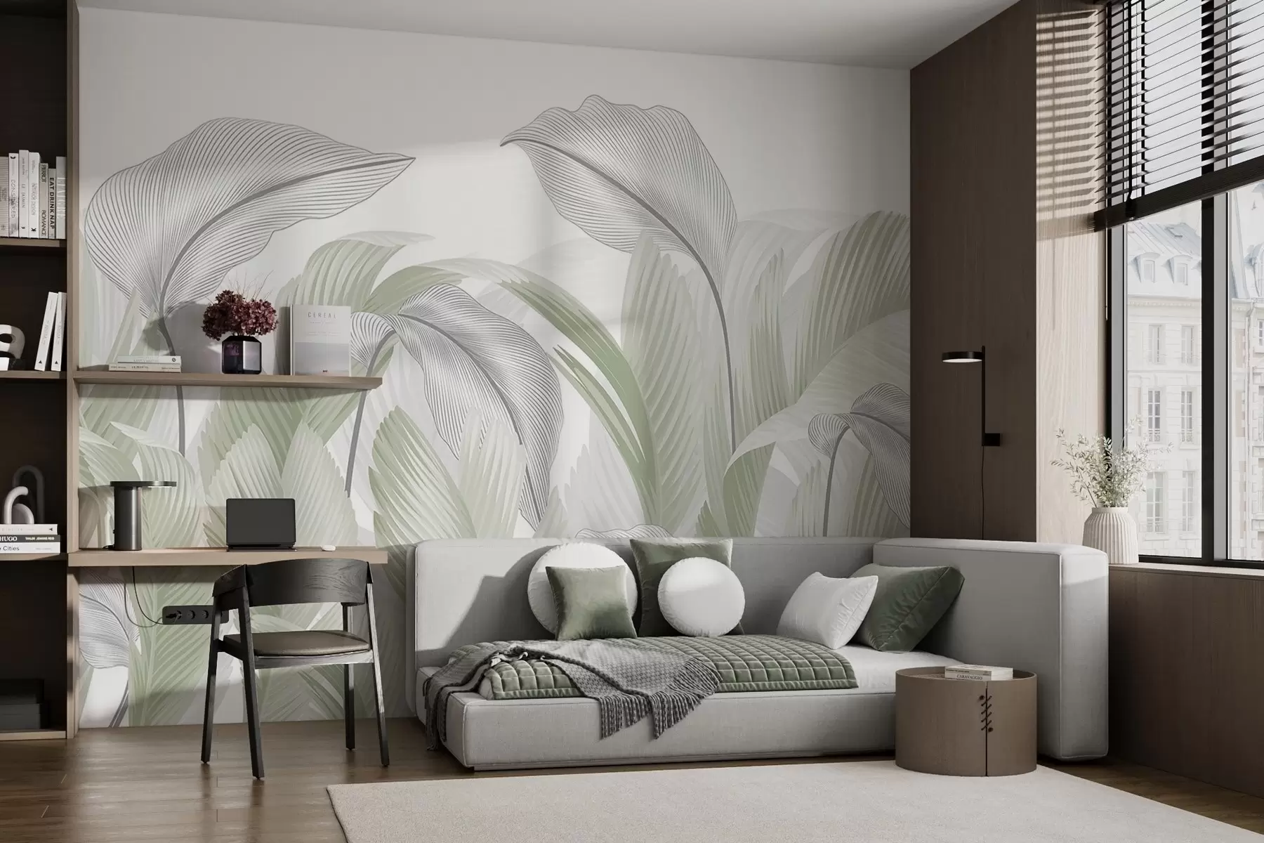 murales de pared Follaje exuberante w02508v3