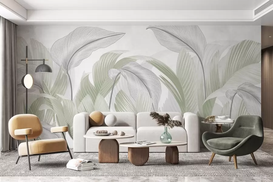 murales de pared Follaje exuberante w02508v3