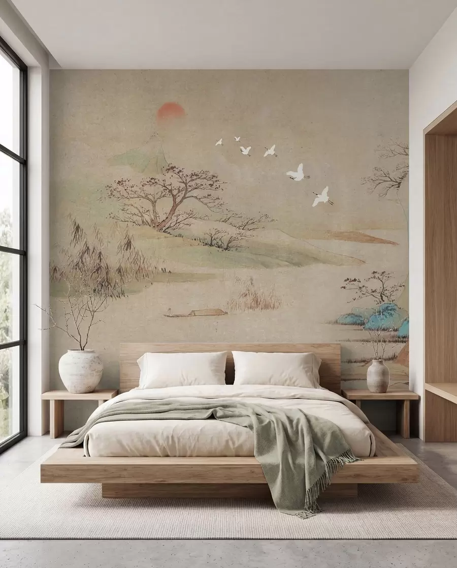 murales de pared paisaje en estilo chino u42038