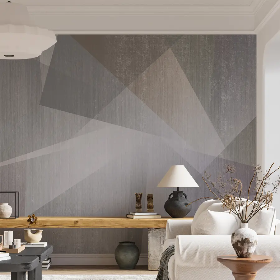 murales de pared Rectángulo, gris e art u45929