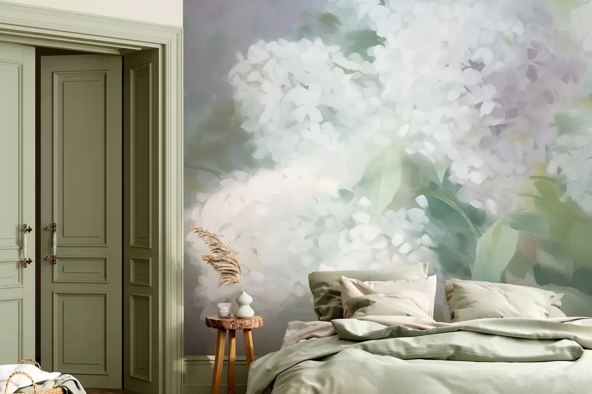 murales de pared Flores lilas w08540v1