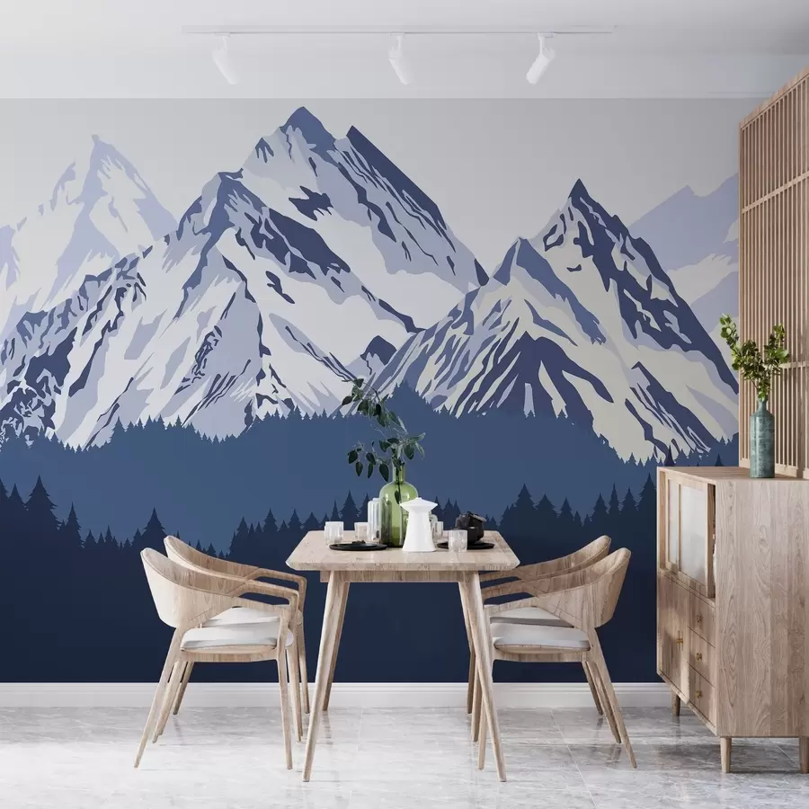 murales de pared Silencio de las montañas w02648