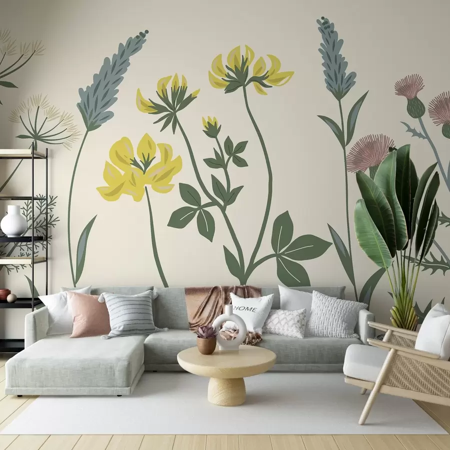 murales de pared Motivo floral w02654