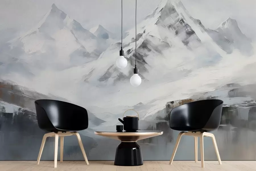 murales de pared Montañas estilizadas w02681