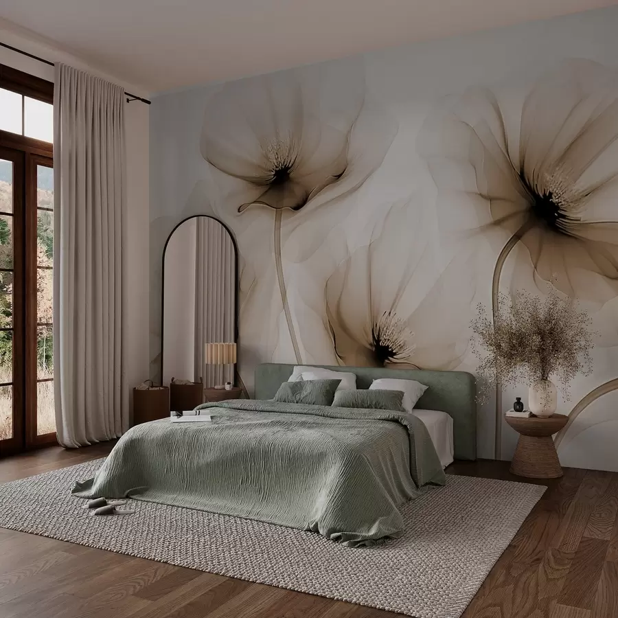 murales de pared Flores transparentes w02696v1