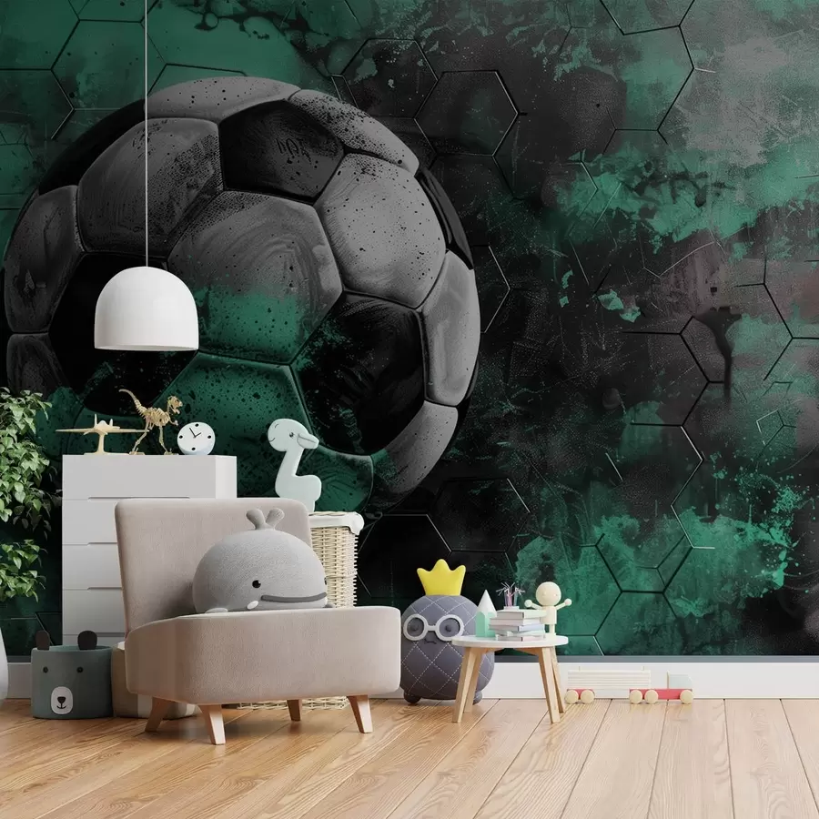 murales de pared Balón de fútbol w08618