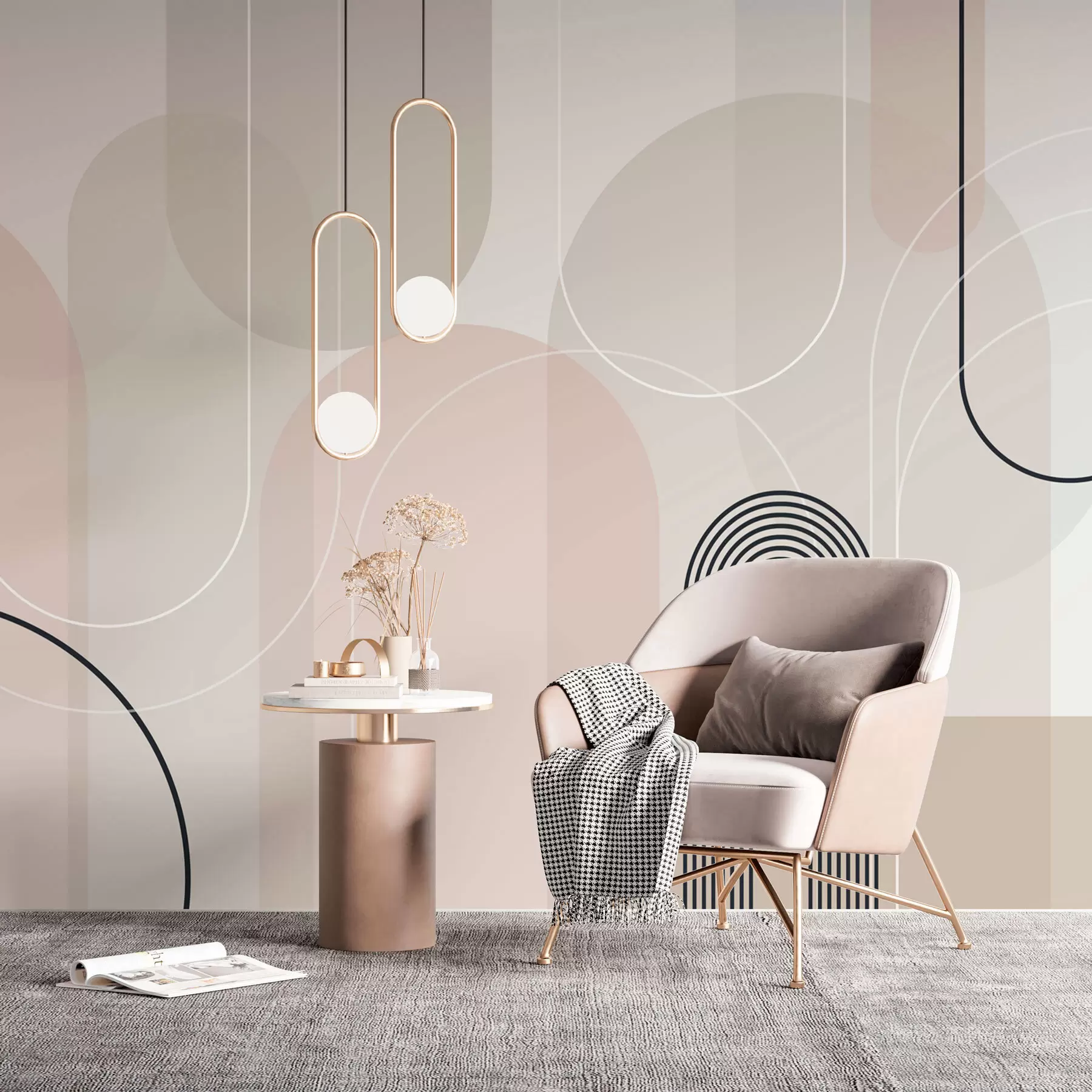 murales de pared Elegantes arcos minimalistas w02826