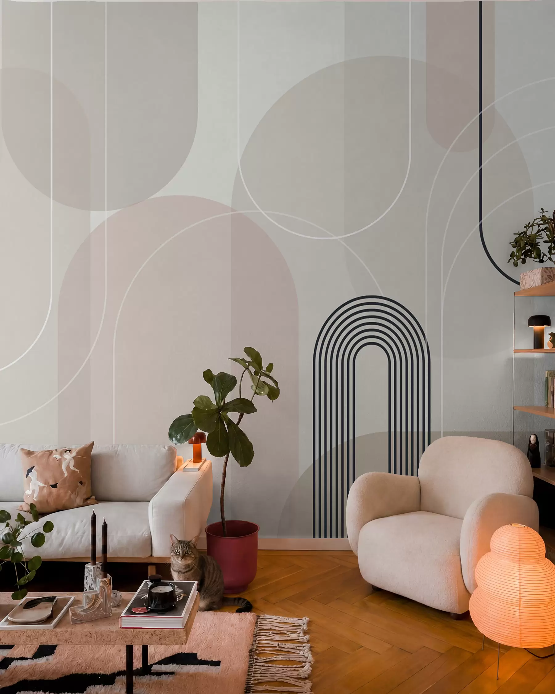 murales de pared Elegantes arcos minimalistas w02826