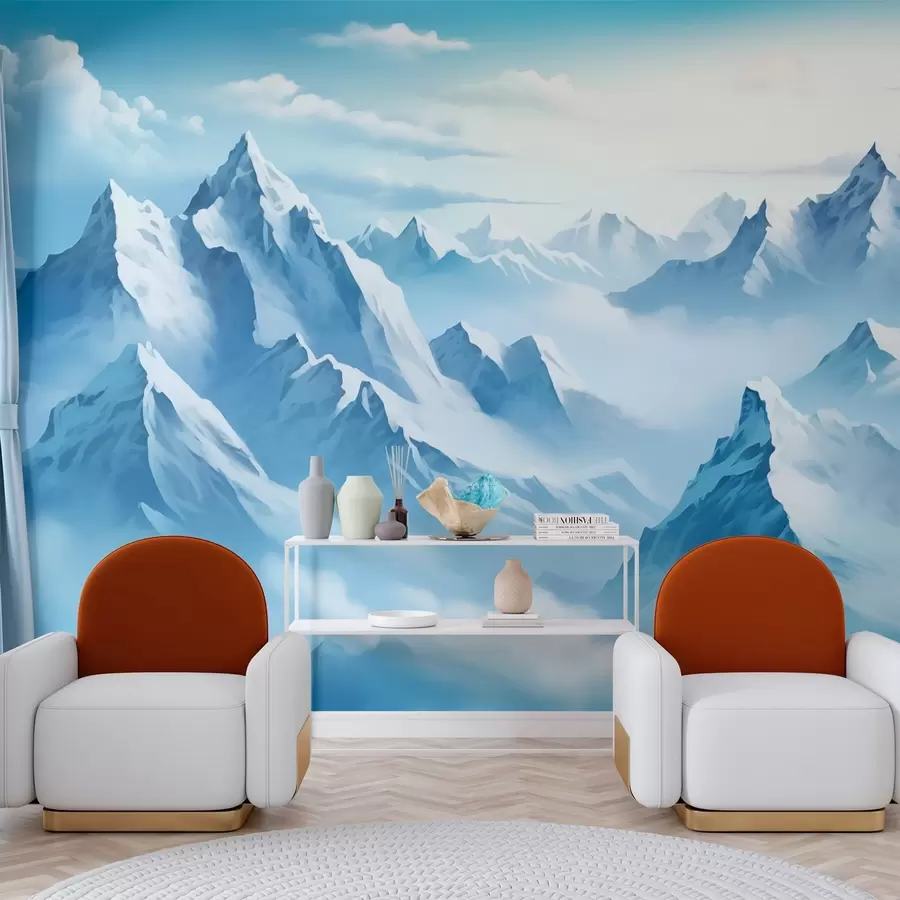 murales de pared paisaje de montaña w02862