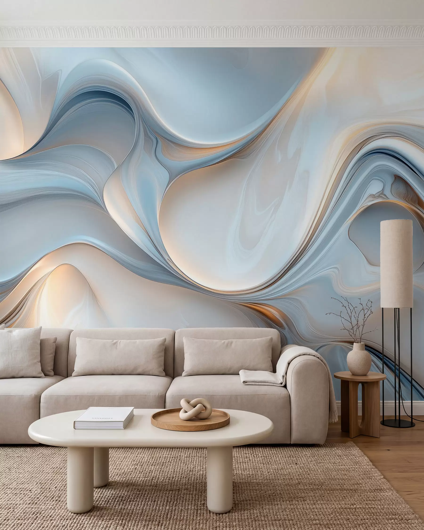 murales de pared Papel pintado de textura líquida w02909