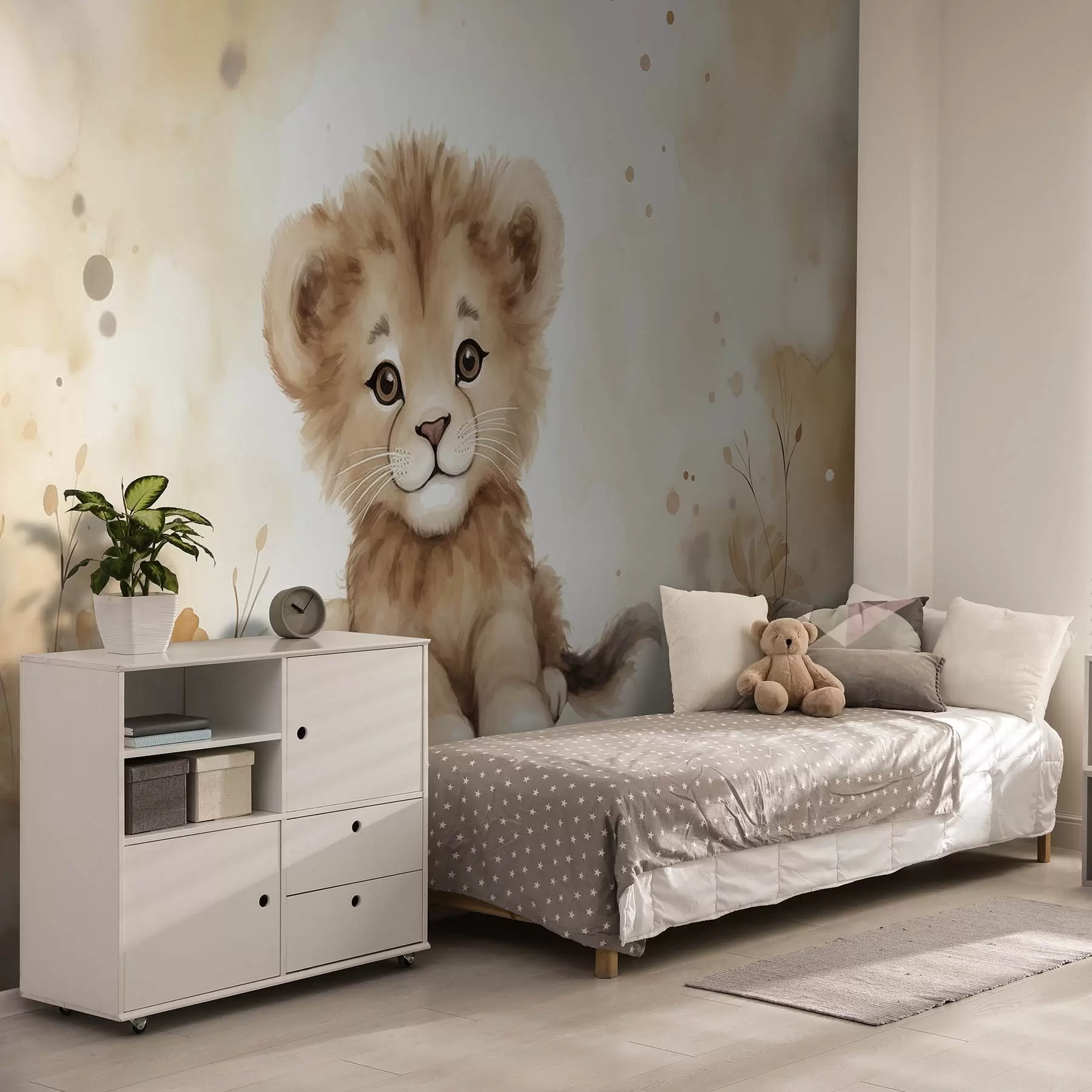 murales de pared Cachorro de león w08844