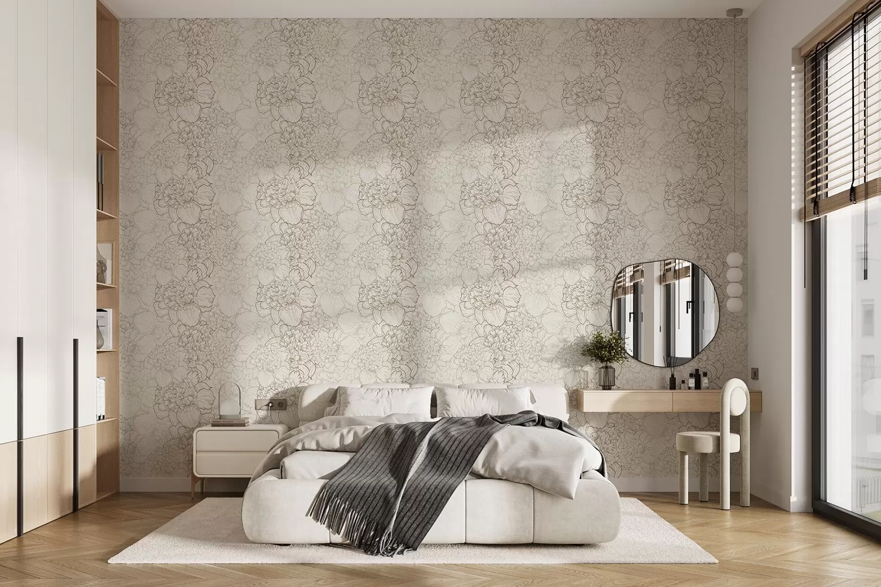 murales de pared Peonías vintage w03314v1