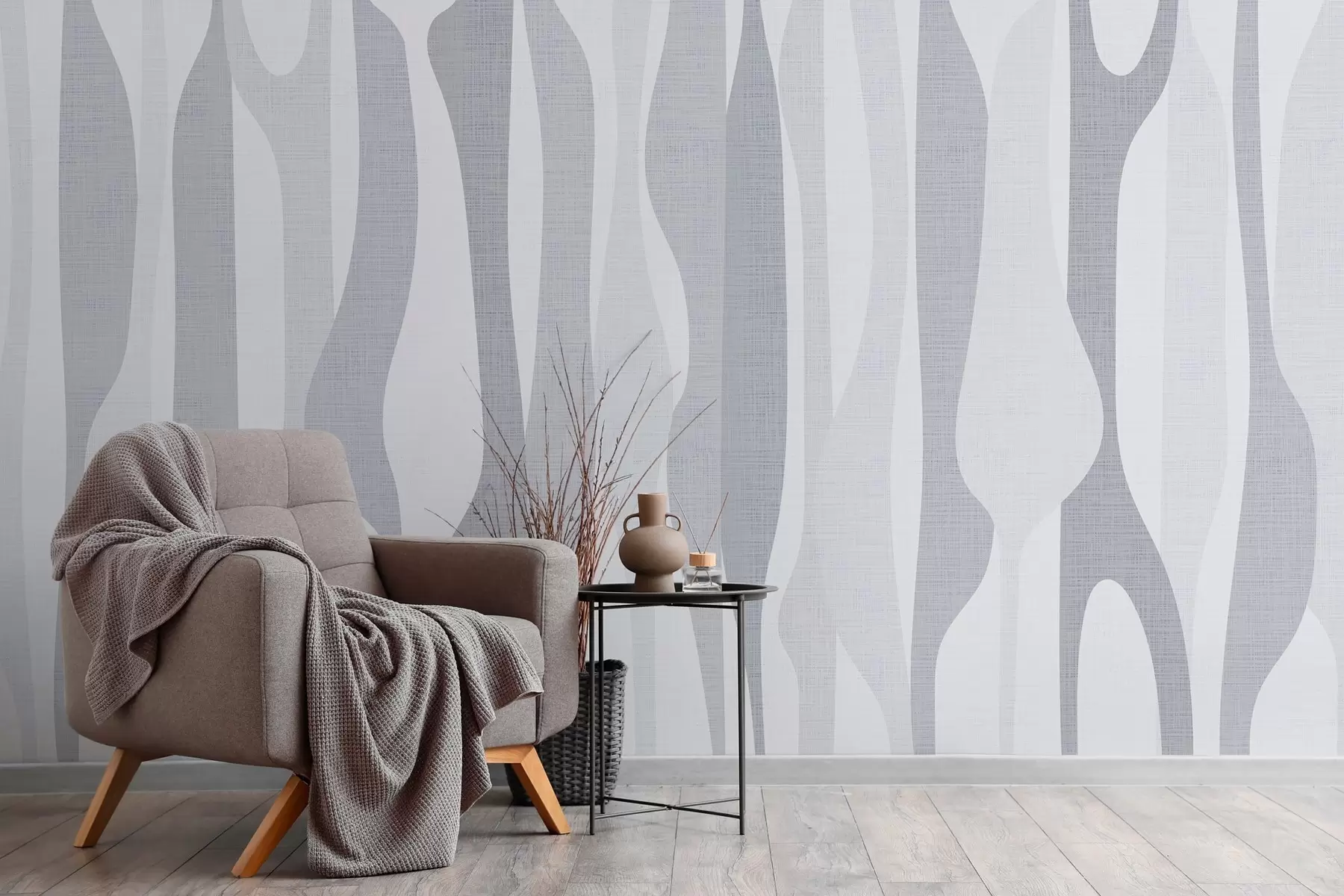 murales de pared formas abstractas modernas en tonos grises w03283v1
