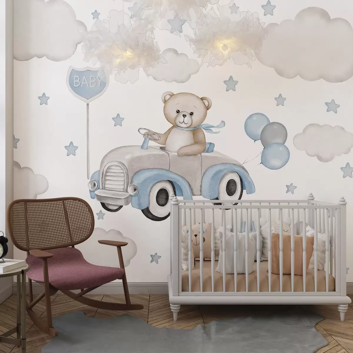 murales de pared Osito y sueño w03382v1