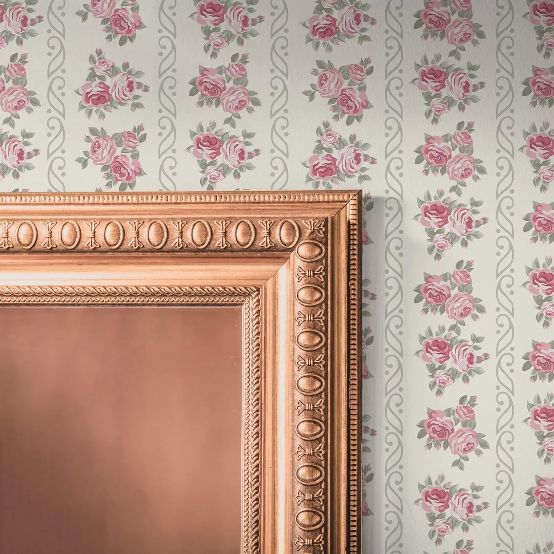 murales de pared Rayas verticales de rosas a00028