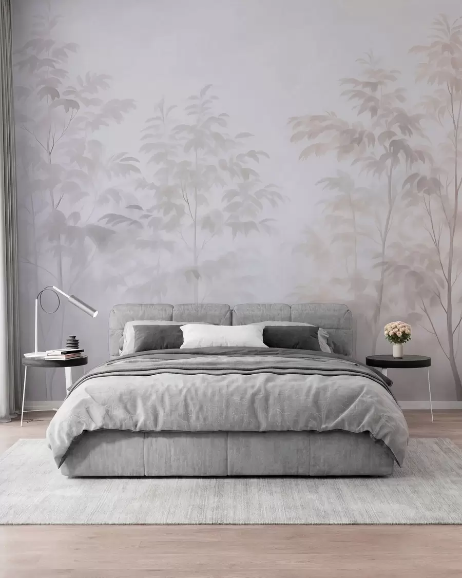 murales de pared Árboles imitación acuarela  w03474v1