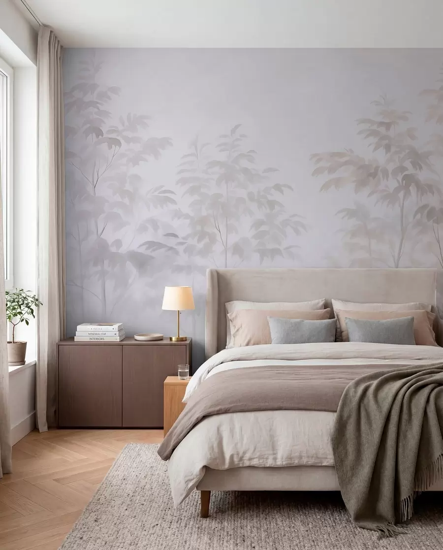 murales de pared Árboles imitación acuarela  w03474v1
