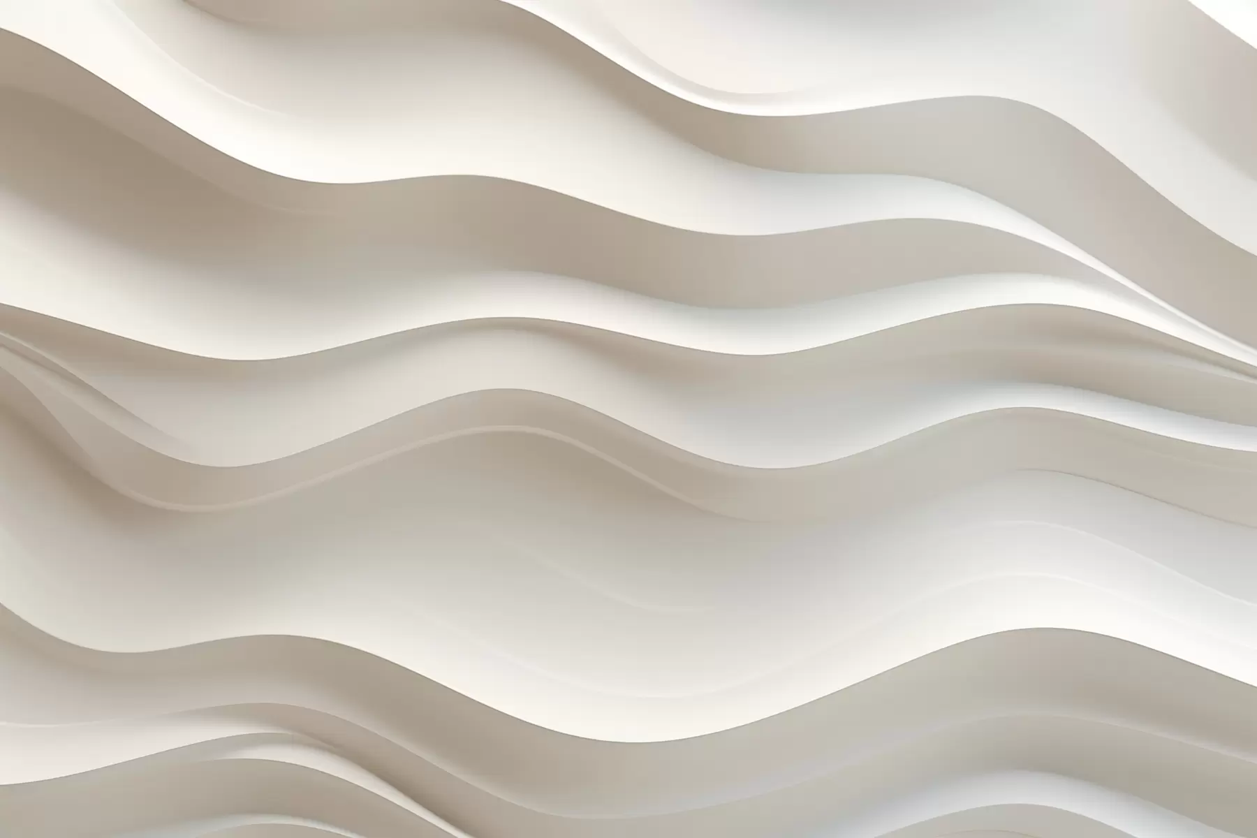 murales de pared ondas blancas y grises en 3D w08939