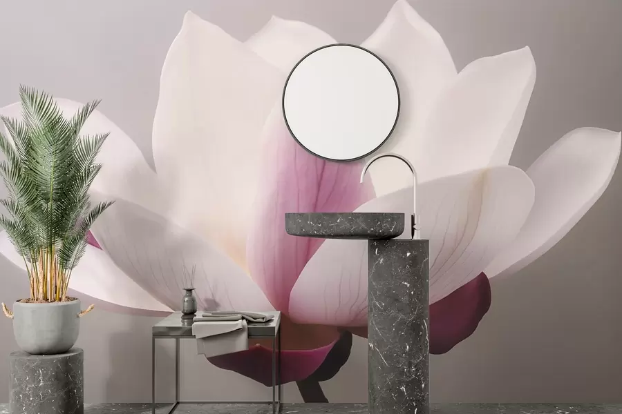 murales de pared Elegante flor grande w03644