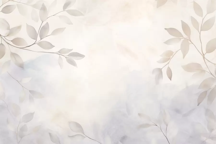 murales de pared Hojas de luz en la niebla w08990