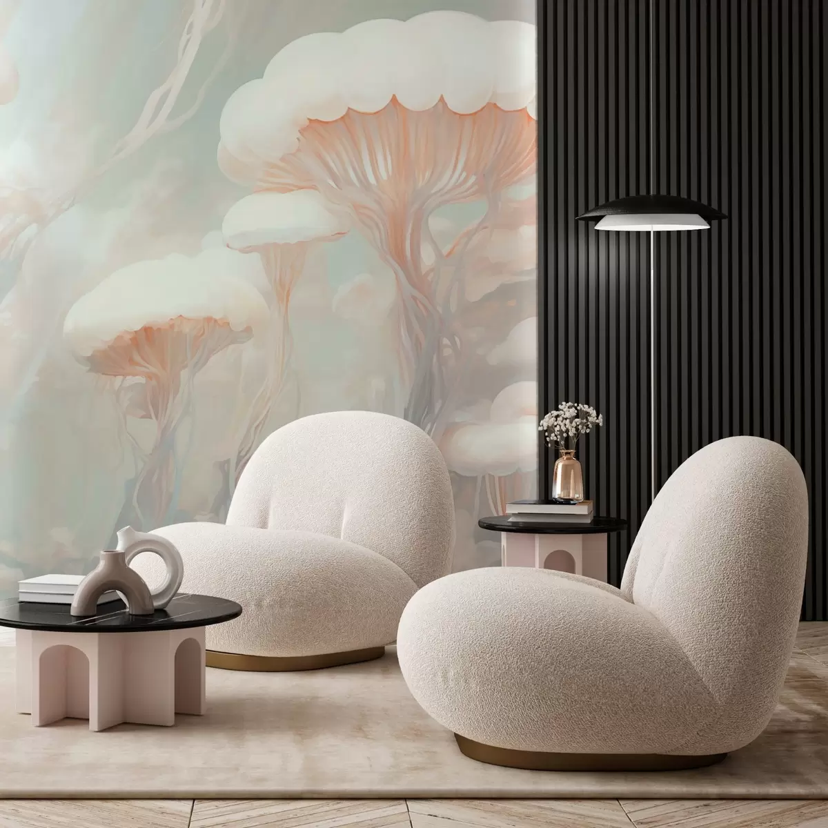 murales de pared Medusa abstracta w03773