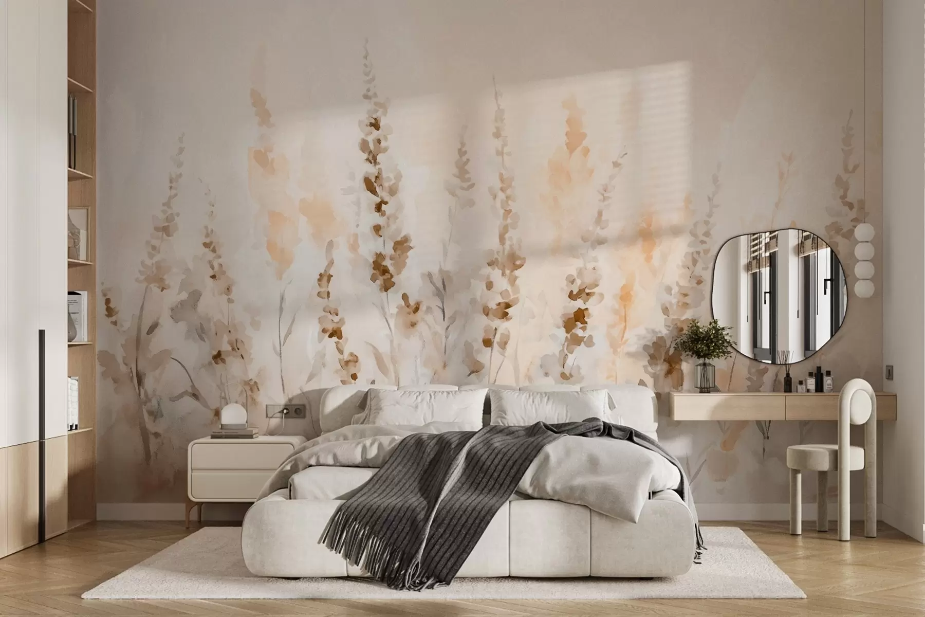 murales de pared Campo de lavanda vintage w09069v2