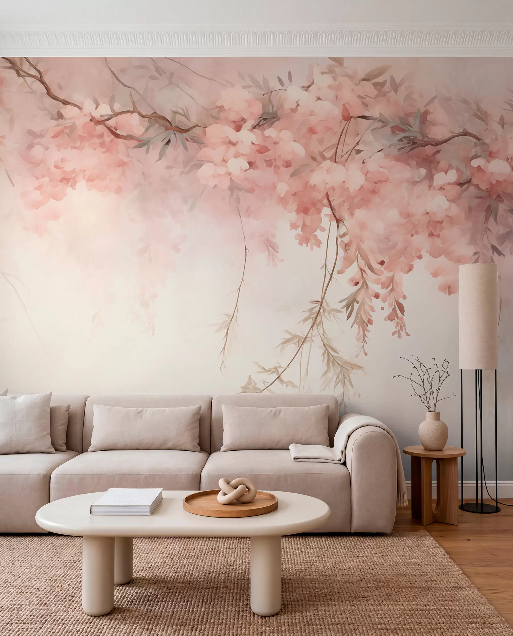 murales de pared Dosel de flores primaverales w09172