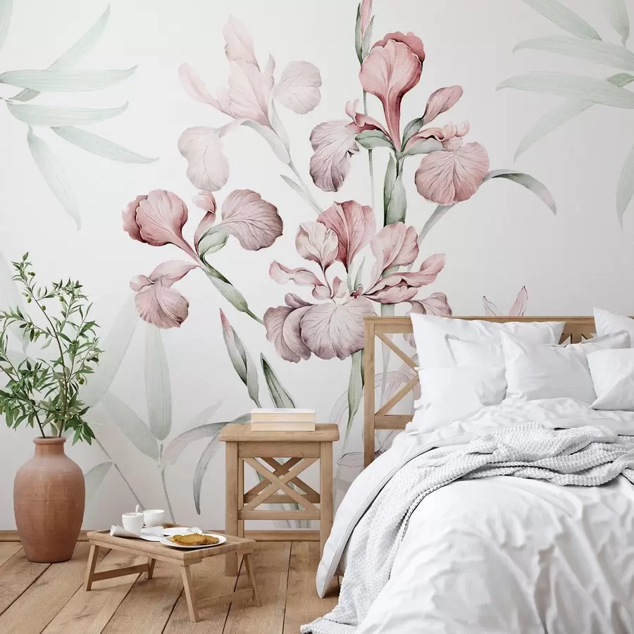 murales de pared Iris imitación acuarela w03955v1