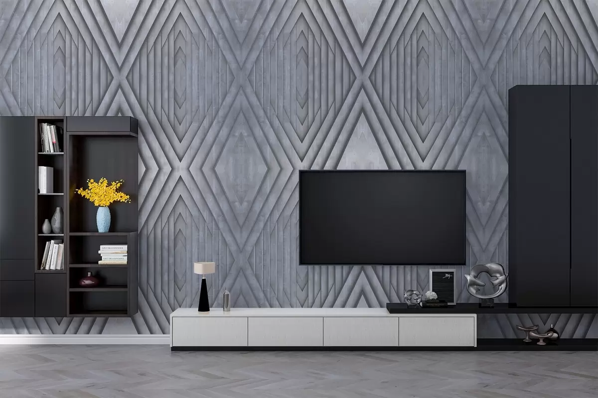 murales de pared imitación de paneles de madera en colores grises fríos w04168v2