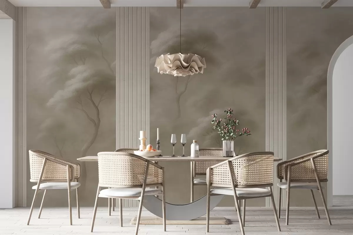 murales de pared El bosque se une al arte del panel w04187v1