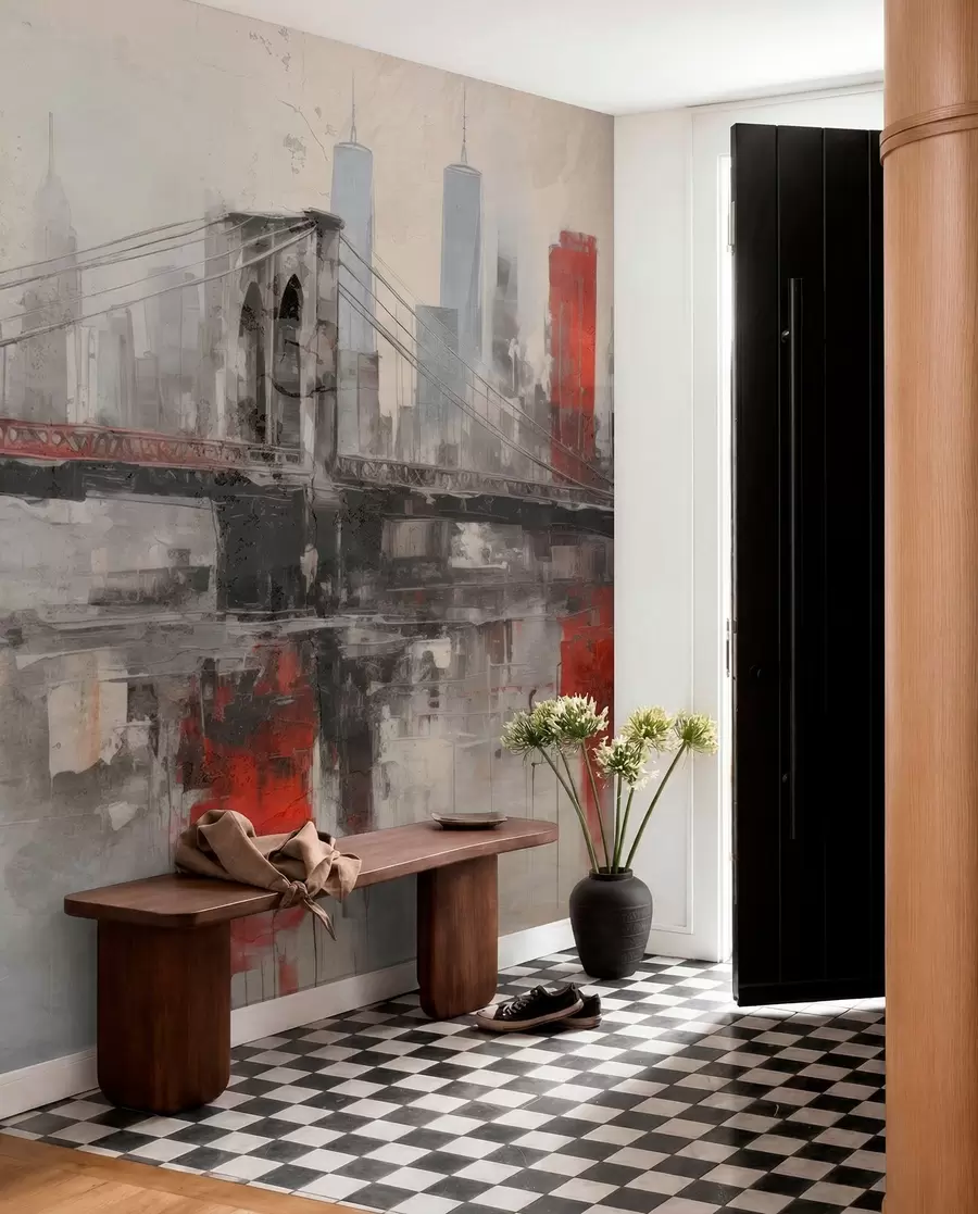 murales de pared Loftscape urbano w04192