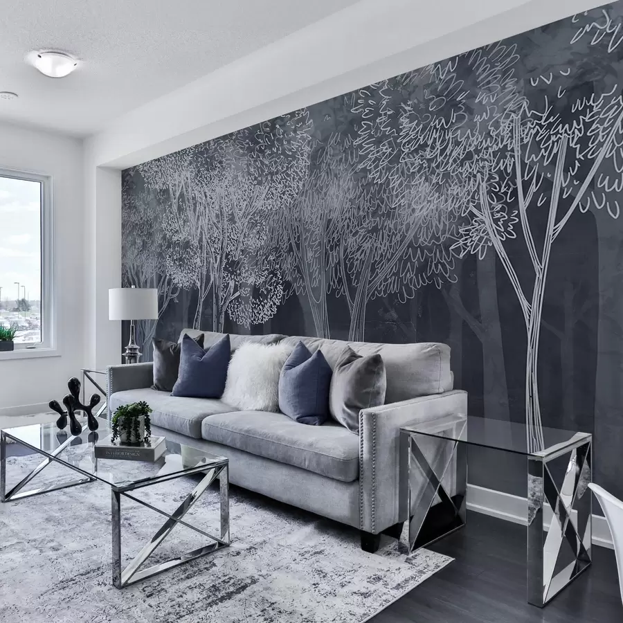 murales de pared Frondosos árboles w04251v2