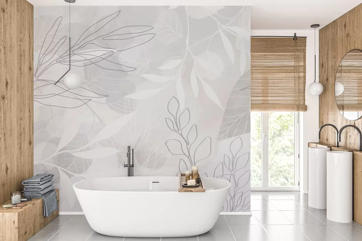 Murales de pared Abstracción vegetal w04297v1 murales de pared Abstracción vegetal w04297v1