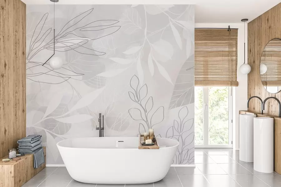 Murales de pared Abstracción vegetal w04297v1 murales de pared Abstracción vegetal w04297v1