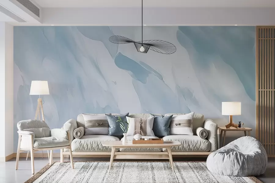 murales de pared Pinceladas sobre fondo abstracto con imitación de textura desgastada w04287v1