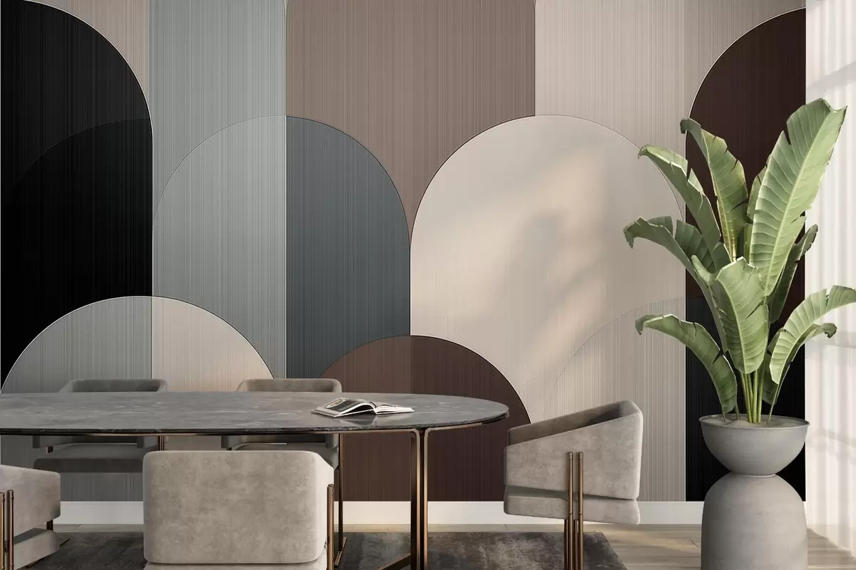 murales de pared Geometría segmentada del arco w04215