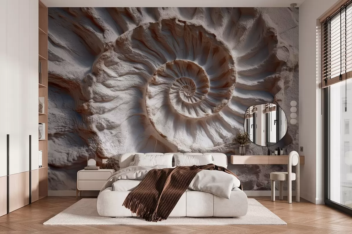 murales de pared Huella de amonita w04323