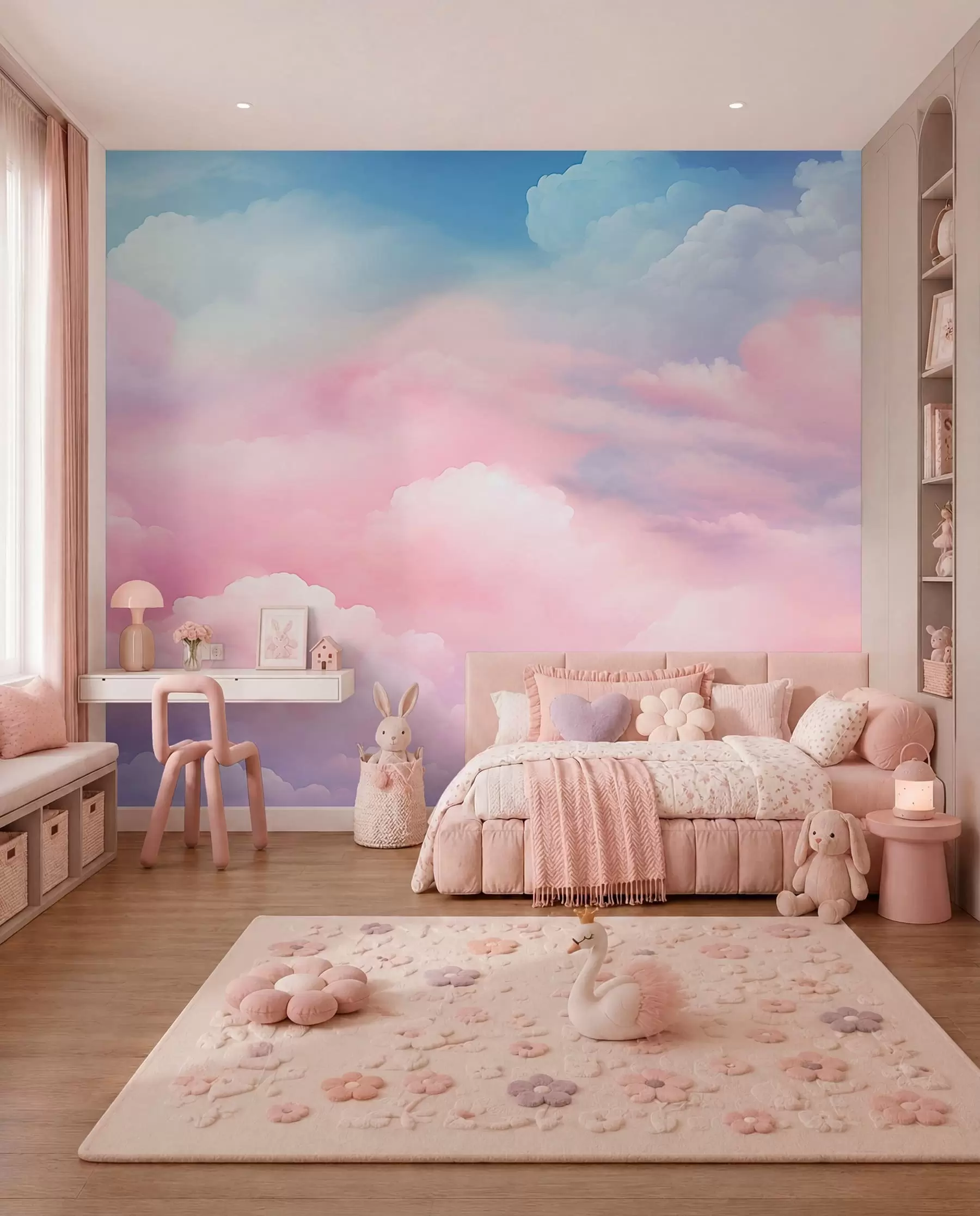 murales de pared Nubes de colores w04387