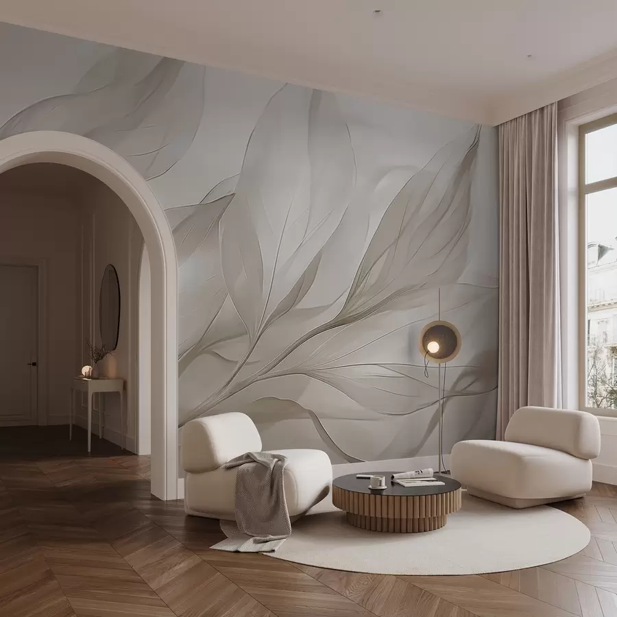 murales de pared Hojas transparentes w04376v2