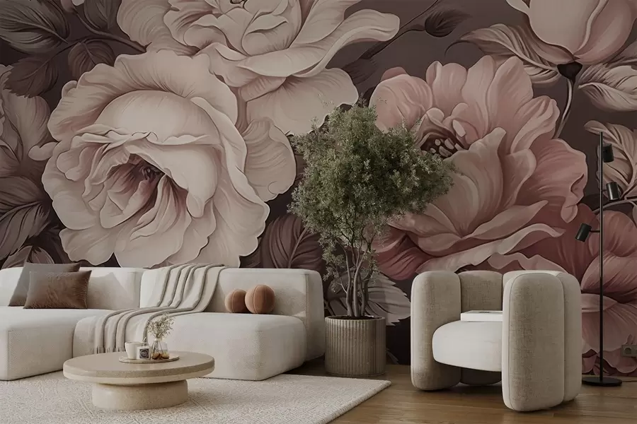 murales de pared Peonías w04378