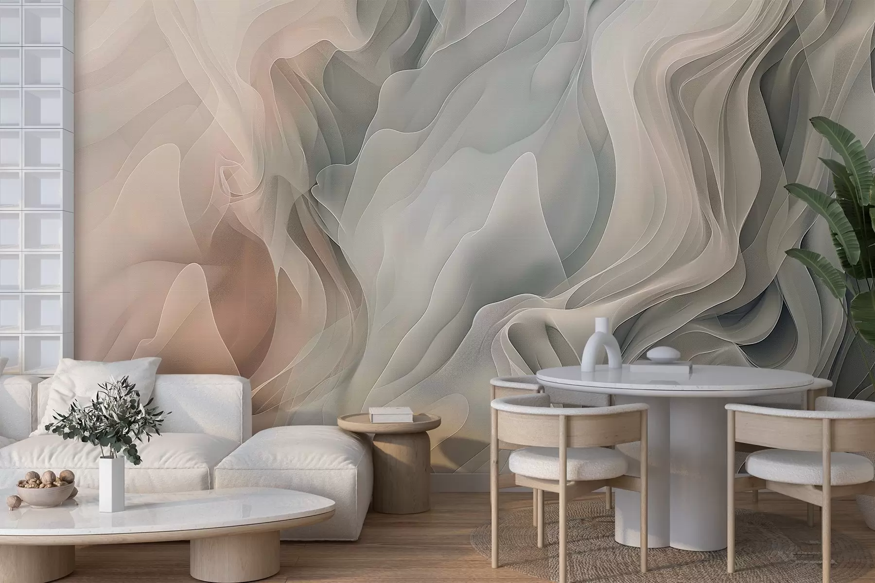 murales de pared Ondas abstractas w04450