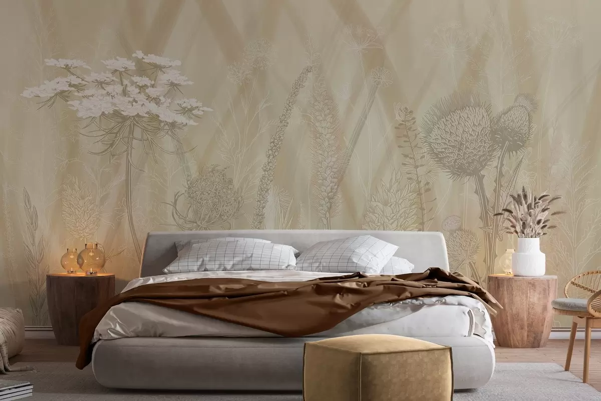 murales de pared Hierbas y herbarios w04473