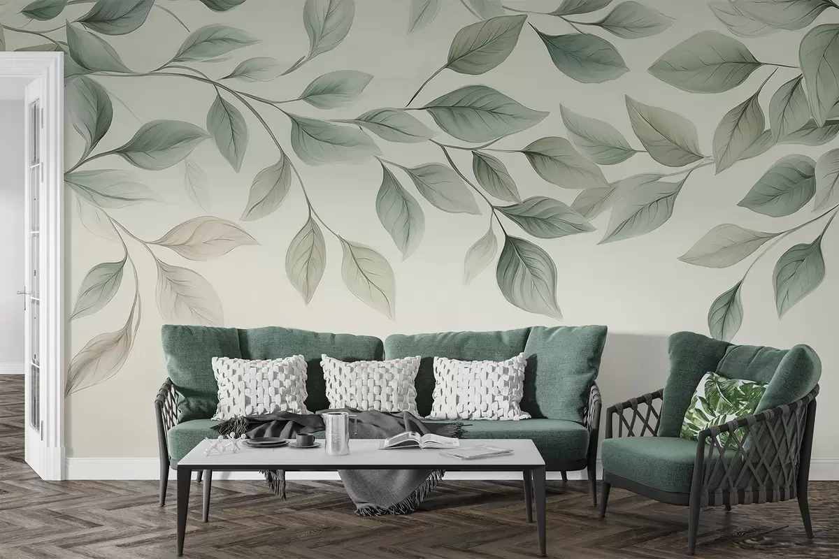 murales de pared Hojas colgantes w04518